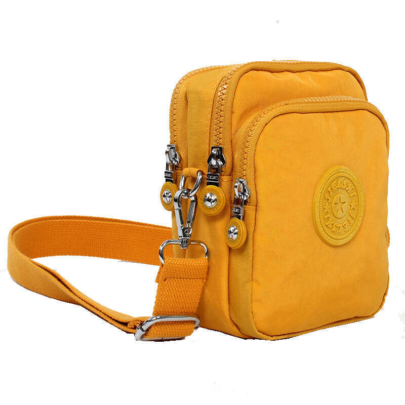 2024 New Three-Layer Phone Bag for Women, Crossbody Mini Bag, Versatile Summer Oxford Canvas Walking Coin Purse