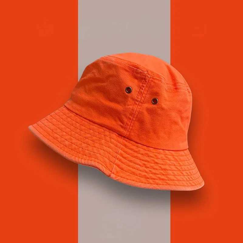 Fluorescent Bucket Hat Women Spring and Summer Fashion Green Sunscreen Shade Street Wash Basin Hat All-match Mens Panama Hats Y250707