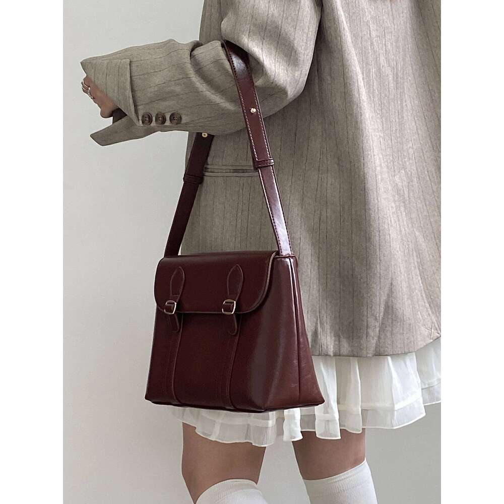 Vintage Women's Shoulder Large Capacity Ladies Tote Purse Handbags Pu Leather Female Messenger Bags College Girls Book Bag