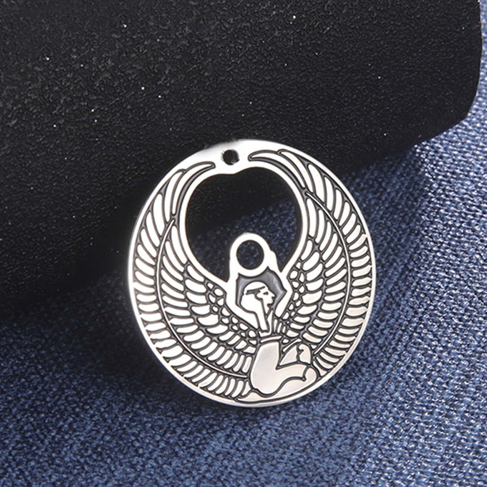 Dawapara Dea Egiziana Isis Pendante Antico Egitto Magico Potenza Amulet Acciaio…