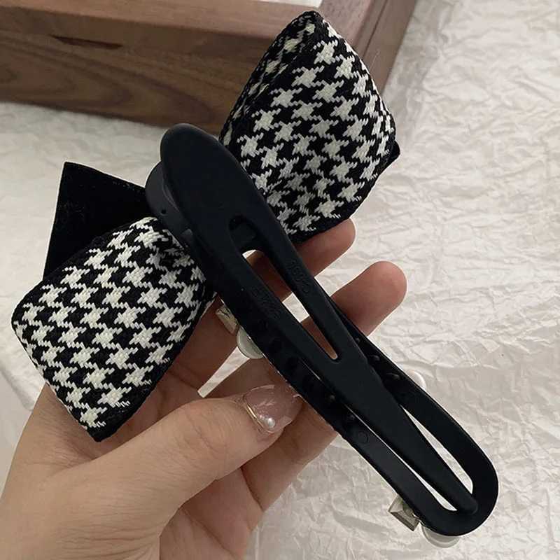 Autumn New Fabric Duckbill Bow Hairpin for Women Girls Fashion Hairgrips Elegance Ponytail Clip Female Hair Accessories Headwear Z250707