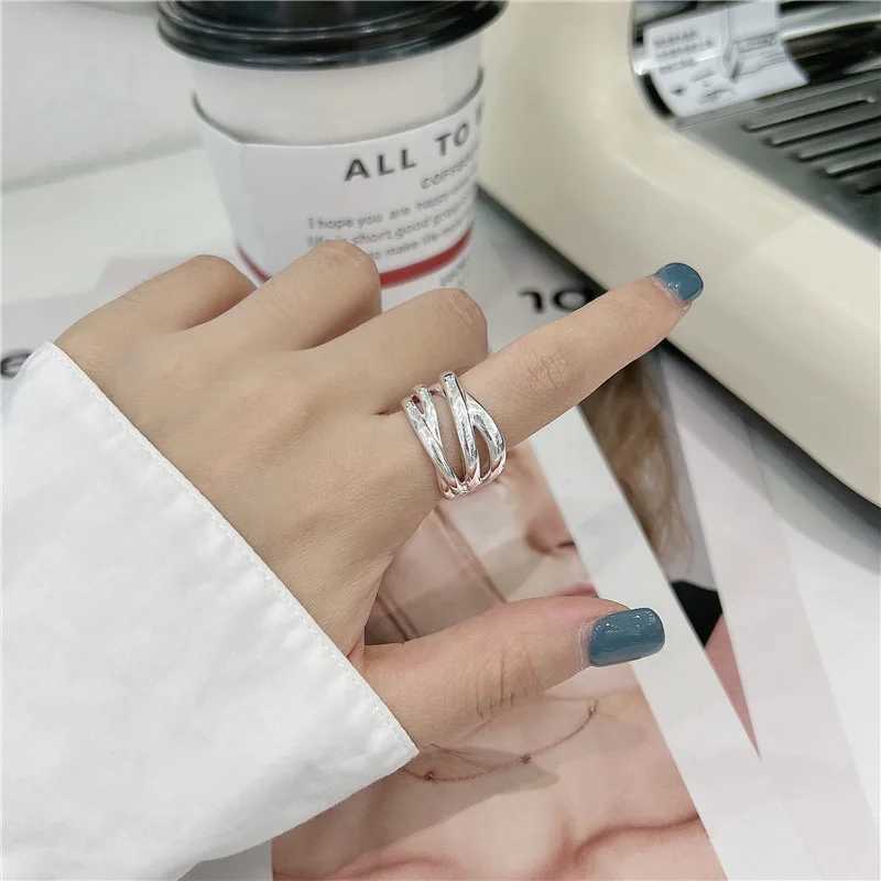 925 Sterling Silver Rings for Women Men Couple Minimalist Handmade Simple Interware Ring Party Jewelry Gift Prevent Allergies XJ250707