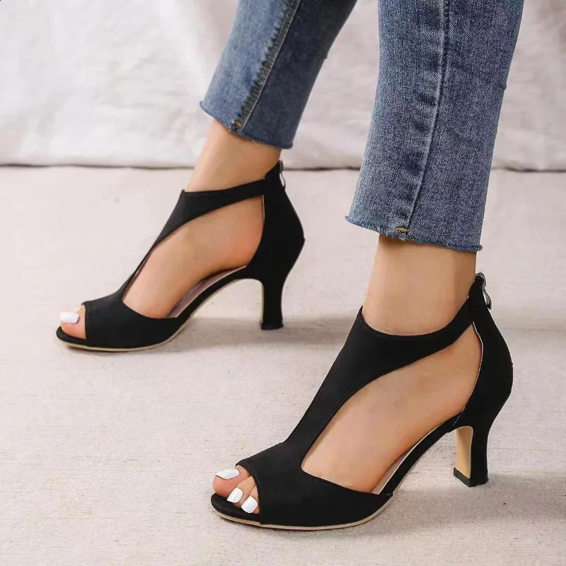 Summer Outdoor Casual Slippers Sexy Fashion Platform Flip Flops High Heels Sandals Wedges Pumps Shallow Slides 250703