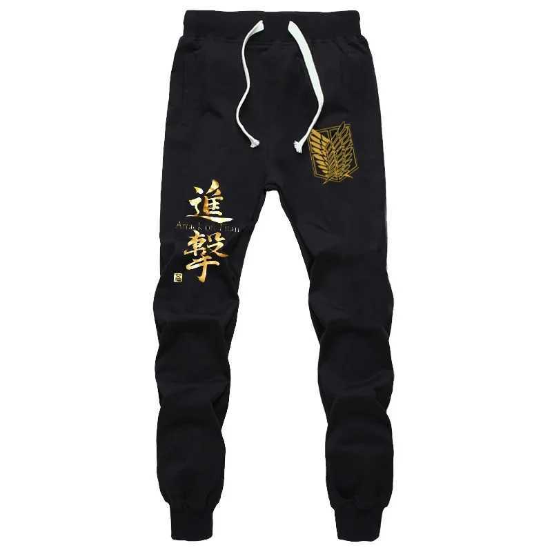 New Fashion Anime Attack on Titan Sports Sweat Breathable Pants dents Men Women Print Cotton Straight Pants Jogging Long Pants z250705FKCB