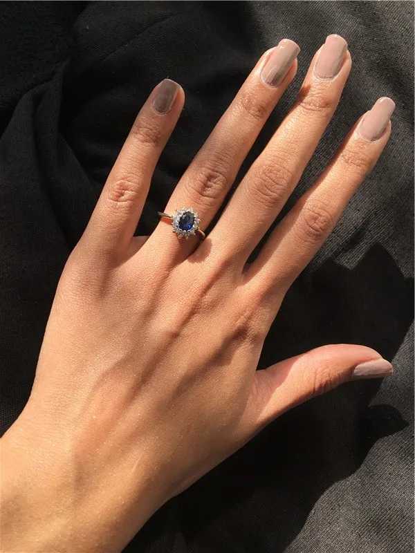Luxury Princess Diana 925 Sterling Silver Engagement Ring Ruby Natural Amethyst Citrine Blue Sapphire Topaz Bridal Wedding Rings XJ250707