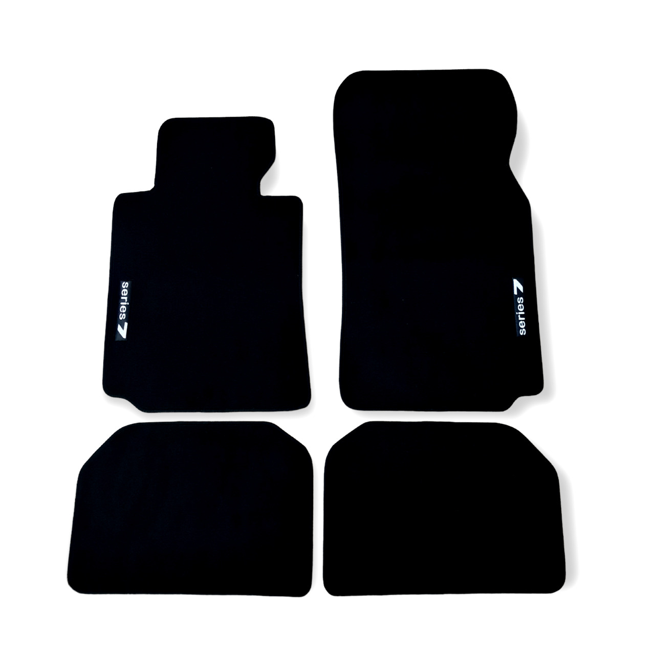 Car Floor Mats Velour For BMW 7 E38 Waterproof Black Carpet Rugs Auto Liners New