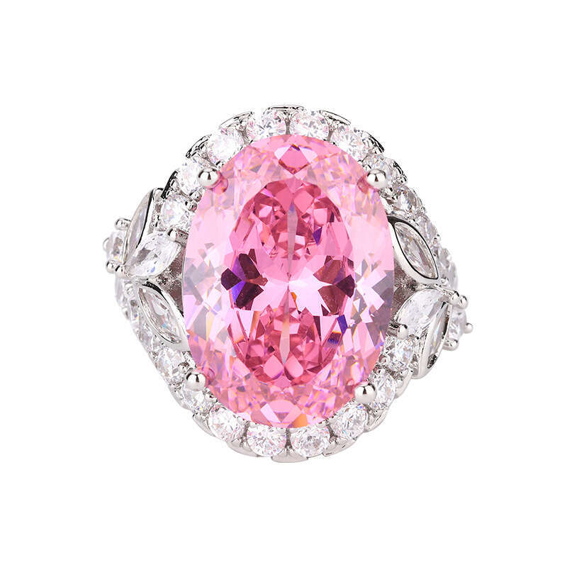 Autumn Winter New Jewelry Fashion Light Luxury High-End Bird's Nest Cut Gemstone Ring For Women 17E