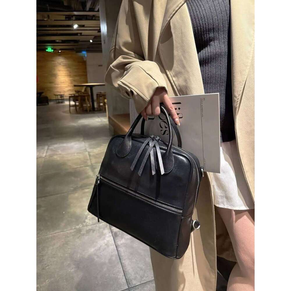 retro fashion genuine leather womens backpack large capacity luxruy designer high quality ladies shoulder crossbody bag