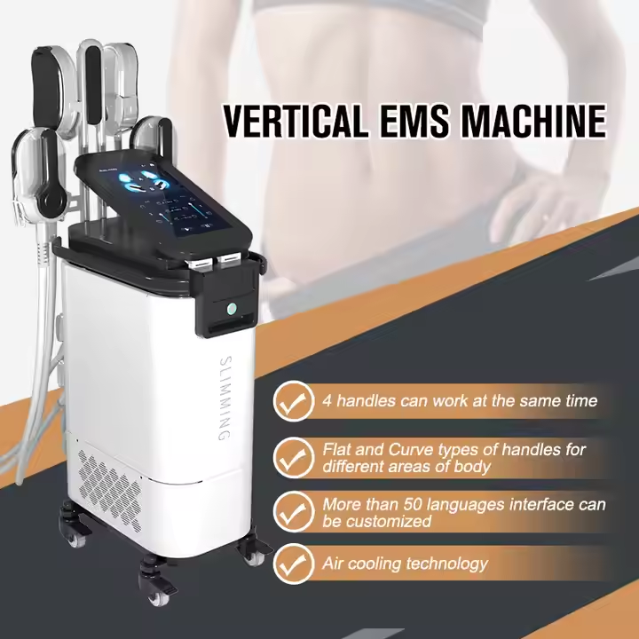 Professional 4 Handles EMS Body Sculpting Slim Body Shaping Muscle Stimulator Slimming Machine