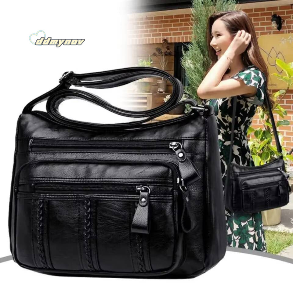 2024 New Middle-aged WOMENS Lightweight, Multi-layered, Large-capacity MOTHERS Crossbody Elderly Bag, Shoulder ddmynov