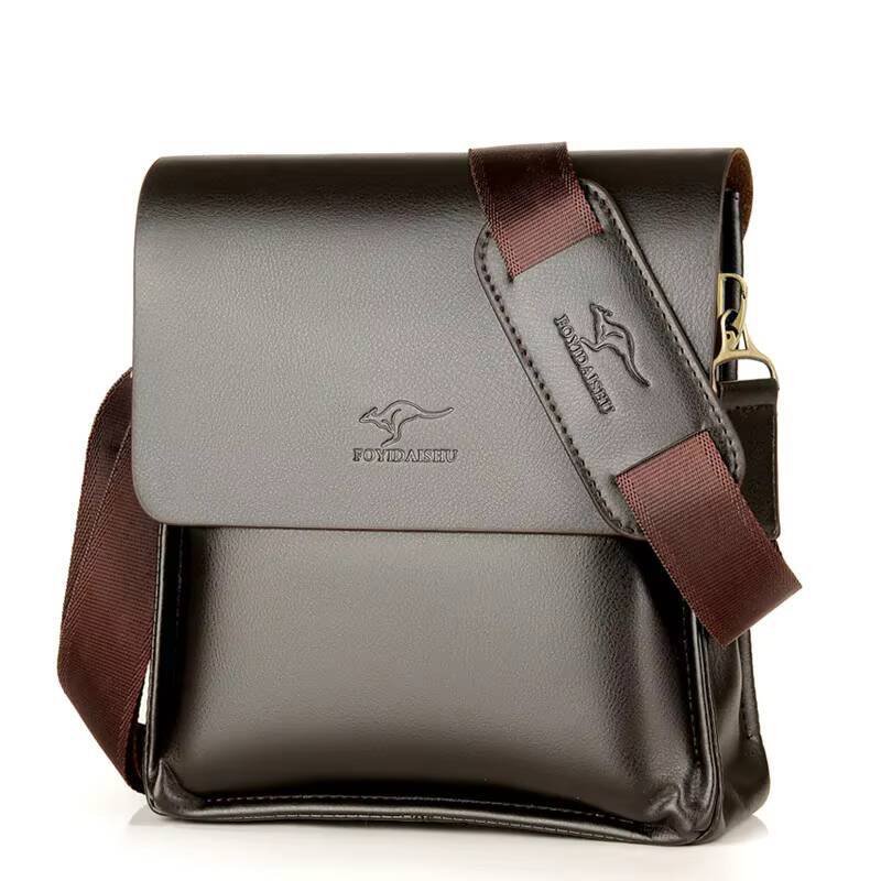 Luxury Kangaroo Brand Leather Messenger Man Handbag Chest Crossbody For Men Business Small Shoulder Summer Male Bag ddmynov