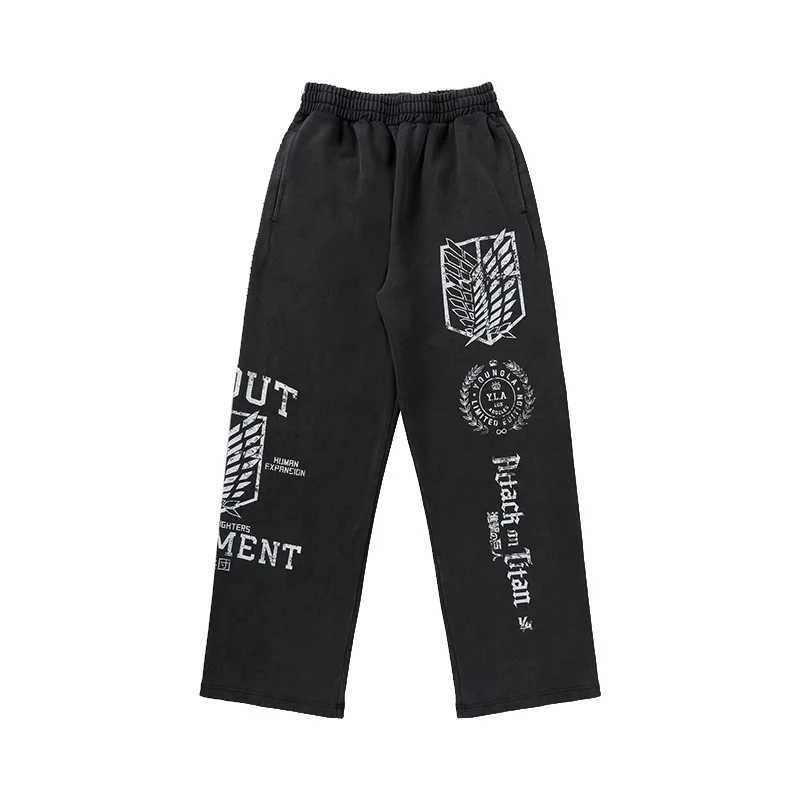 2K Fashion Anime Print Casual Comfortable Straight Leg Trousers Unisex Sweatpants z250705HI9P