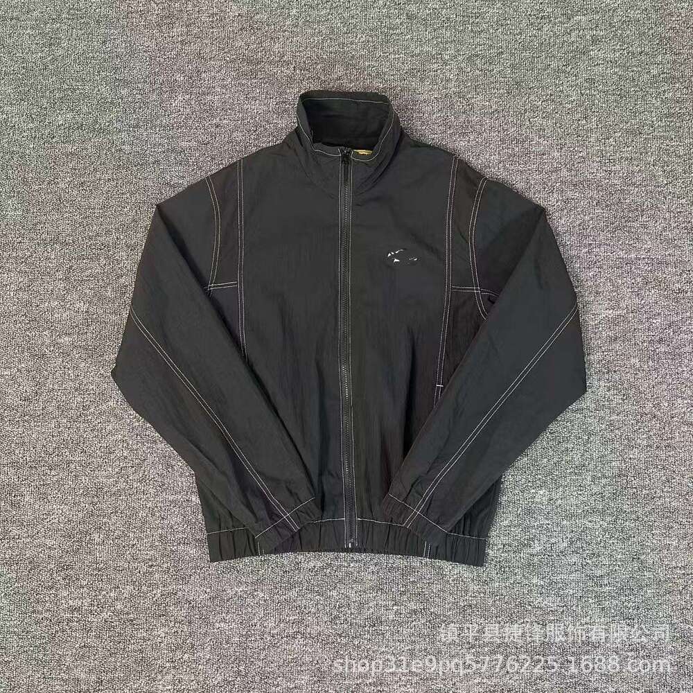 New American Street Hip-Hop Turn-Down Collar Zipper Unisex Loose Casual Jacket Top Trendy