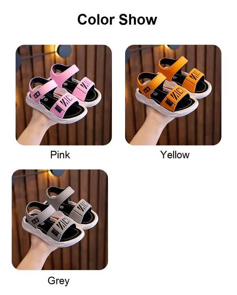 Children Sandals Students Non-slip Shoes Simple Generous Boys Girls Sandals Easy to Wear and Take Off Soft Bottom Kids Casual Footwear z250708A5H7