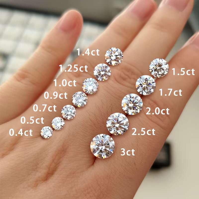 Lab Grown Diamond 0.3-0.39ct IGI Certified DE VVS1 VVS2 Round Brilliant Cut HPHT Lab Grown Diamond For Jewelry