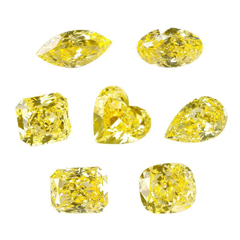 Wholesale 0.5ct 1ct 2ct 3ct 5ct Fancy Color Lab Grown Diamond IGI Certificated Excellent Cut Fancy Cut Lab CVD HPHT Diamond