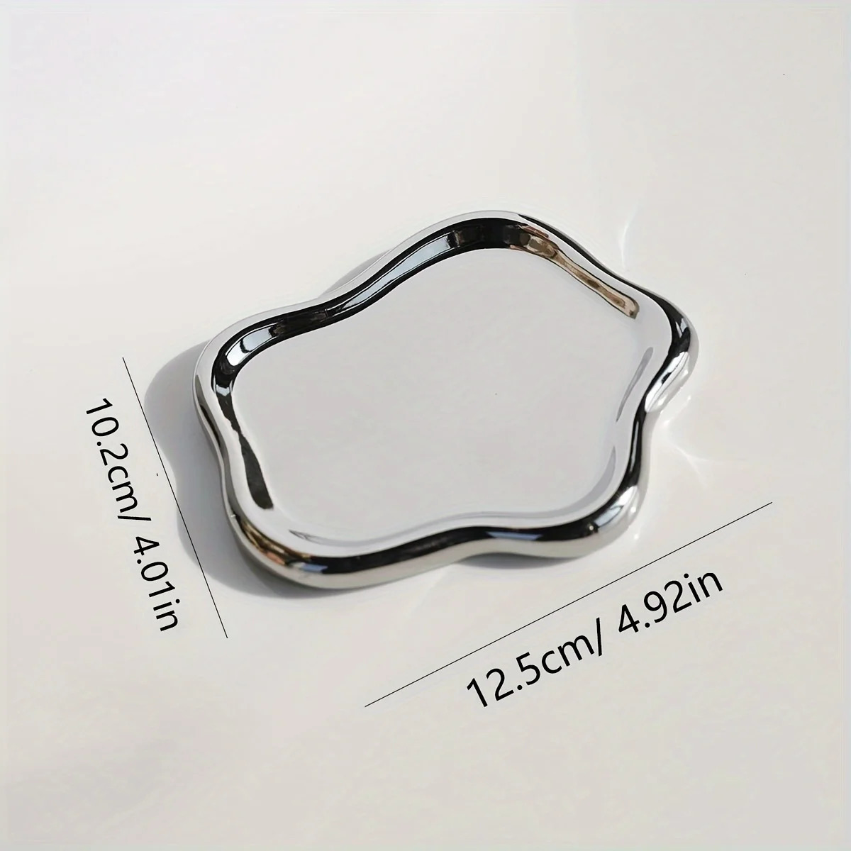 1pv Ceramic Jewelry Tray Cloud Shape Trinket Dish Vanity Organizer Tray For Jewelry Ring Trinket Dish Key Tray Jewelry Holder 250702