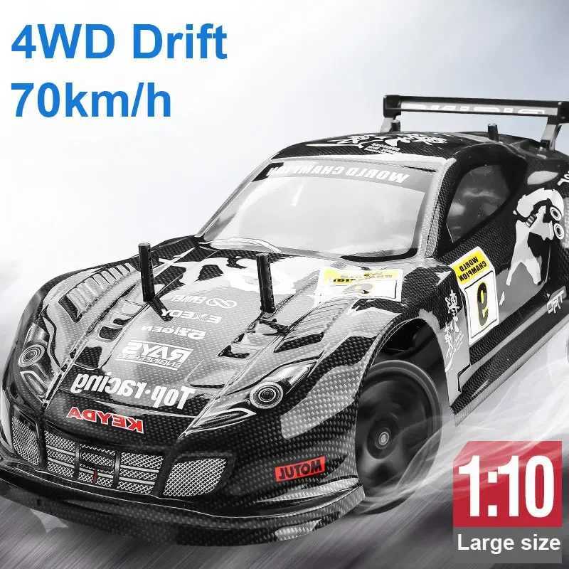1 10 70km/h High-speed Drift Remote Control Car 2.4G 4WD Rc Off-road Vehicle Dual-speed Rc Car Childrens Christmas Gift Z250707
