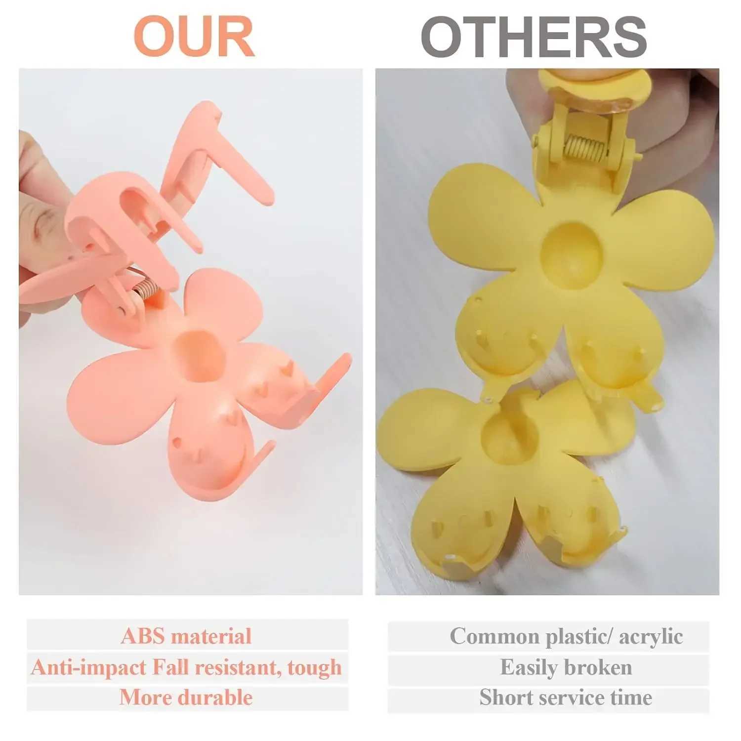 7 PCS Flower Claw Clips Hair Clips for Women Non-Slip Claw Clips for Thick Hair Women Girls Gifts 7 Colors Y250707
