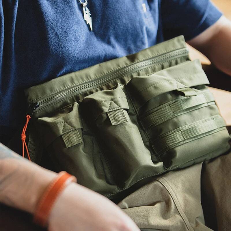 New Men Nylon Crossbody Multifunctional Solid Casual Zipper Bags Fashion Single Shoulder Travel Unisex Messenger Bag high-quality