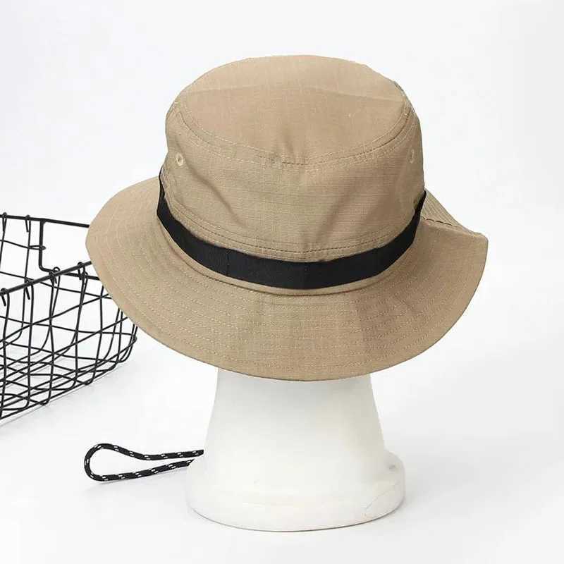 Big Size 62cm Sun Hats Men Bucket Hat UPF 50+ Boonie Hat Women Foldable UV Protection Hiking Fishing Summer Safari Fisherman Hat Y250707