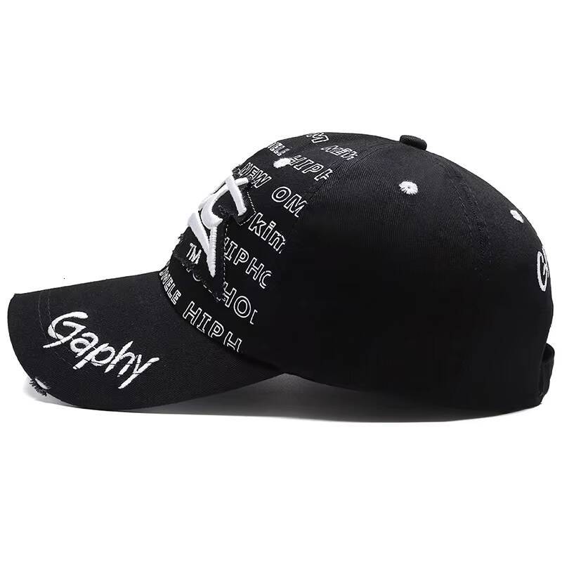MenS Hip Hop Baseball Cap Korean Version Ins Tide Brand Summer Letter Embroidered Cap, Sun Protection Hat ddmythur