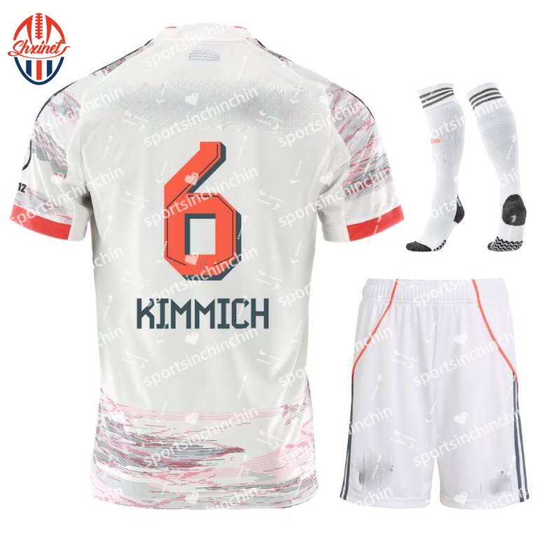 Season 2526 No. 9 Kane Home and Away No. 6 Kimmich No. 10 Kimmich No. 8 Gretzka No. 19 Davis Kids' Kits Training Sports Casual Match Short Sleeve