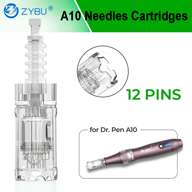 Disposable Microneedle Dr Pen A10 Cartridge Set of 50 Pcs Needles - Nano 12 24 36 42 pin Options for Skin Treatment