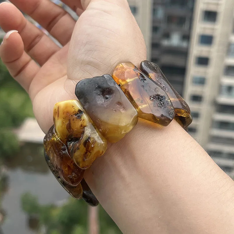 Amber Bracelet Bangle for Unisex Gogerous Gift 100% Natural Genuine Bead Factory Baltic Stone Europe Unique Jewelry Supplier 250708