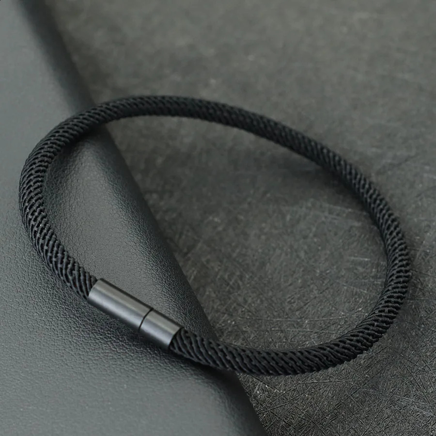 Minimalist Thread Bracelet For Men Women Black Buckle Fabric Multiple Colors And Sizes Available Leisure Wrap Bracelet 250707