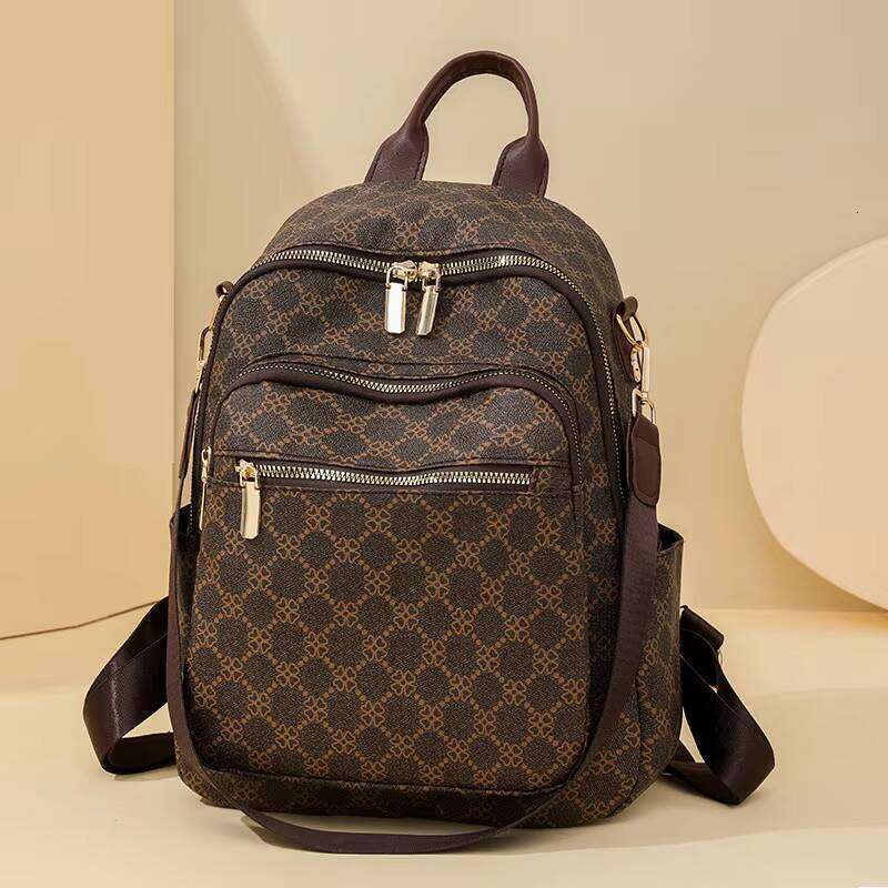 DHessentials Fashion Print High Capacity Double Layer Out Door Travel Shoulder Backpack