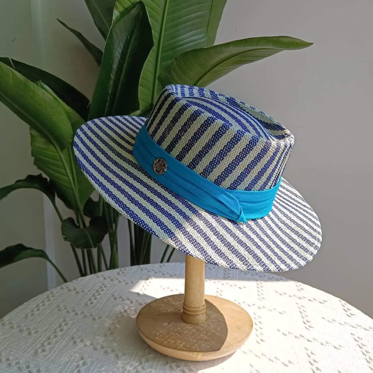 Summer Straw Hat Beach Sun Protection Grooved French Womens Accessories 250707