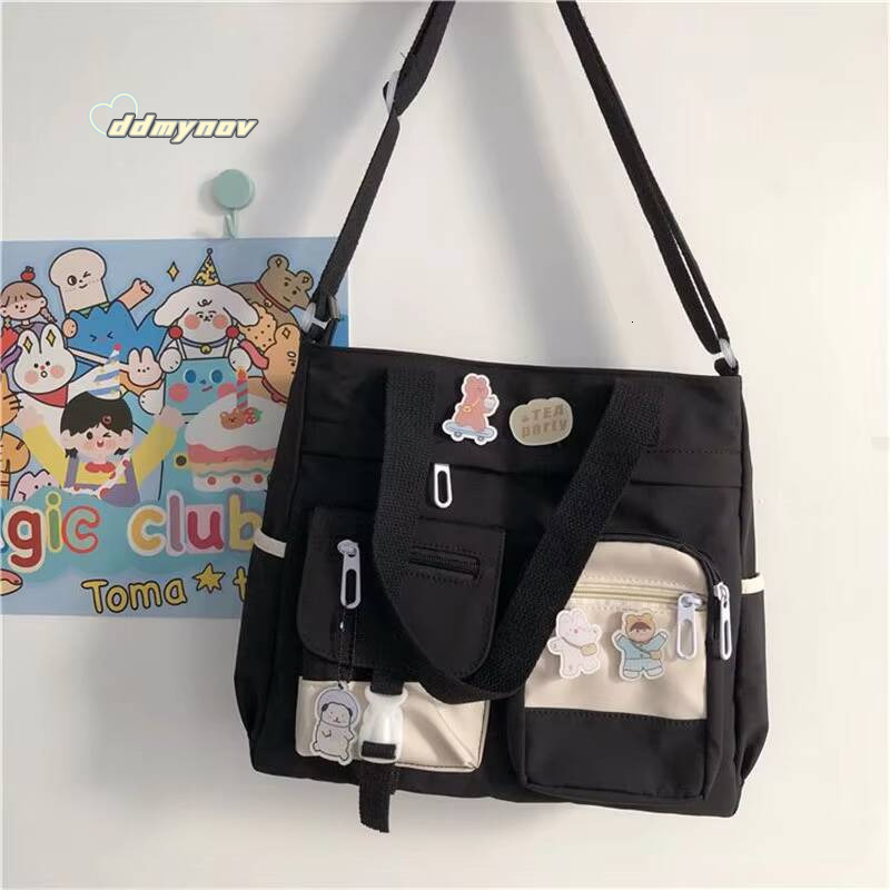 Waterproof Canvas Women Handbags Shoulder Nylon Ladies Messenger Bag Oxford Crossbody Tote Book Bags for Girls Satchels ddmynov