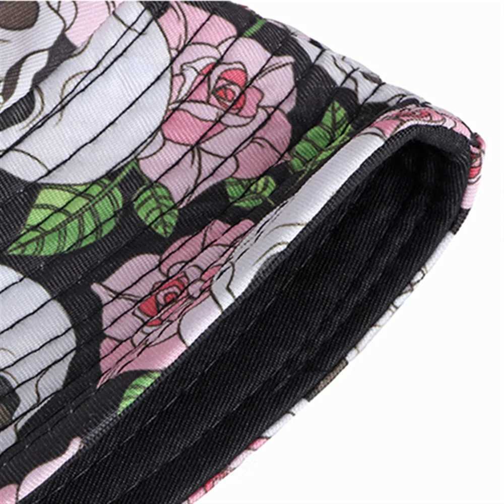 Spring and Summer Men and Women Personality Skull Graffiti Bucket Hat Sunscreen Sun Outdoor Sports and Leisure Fisherman Cap Y250707