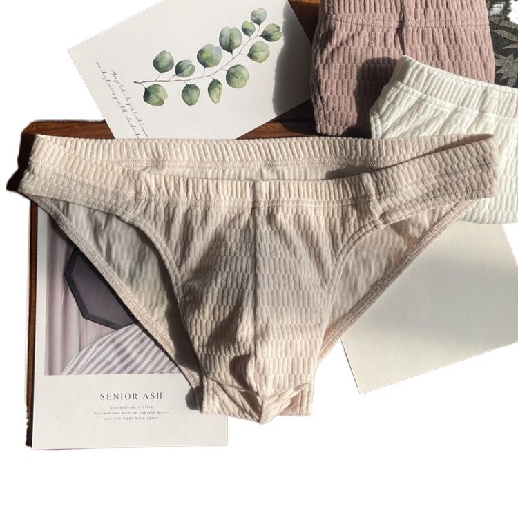 UpUns Mens Pure Cotton Briefs Soft Breathable Solid Color Panties Sexy Shorts Wholesale Support Sample Free Shipping