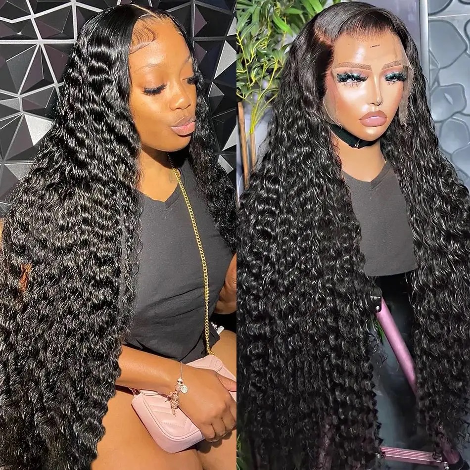 hd lace wig 13x6 human hair Curly Wig For Women choice Pre Plucked 30 40 Inch Loose Deep Wave Water wave Frontal Wigs