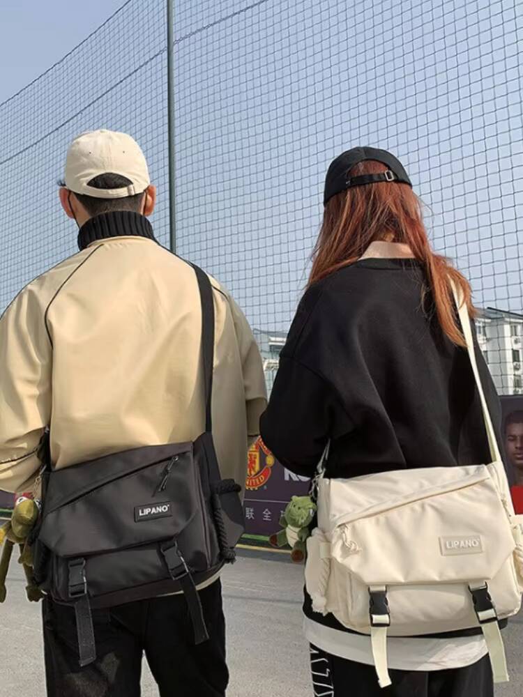 Messenger Bag Japanese Handbags School Korean Single Shoulder Girl Student Hong Kong Style Retro Large Capacity Postman Womens ddmynov