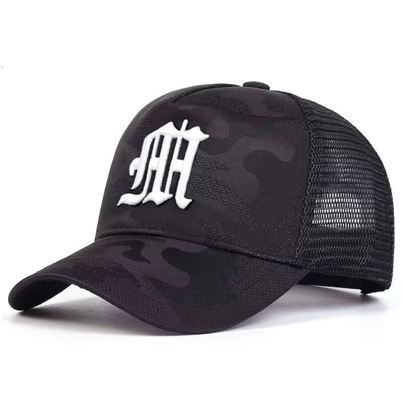 Fashion M Letter Camouflage Embroidery Baseball Net Caps Spring and Summer Outdoor Adjustable Casual Hats Sunscreen Hat ddmythur
