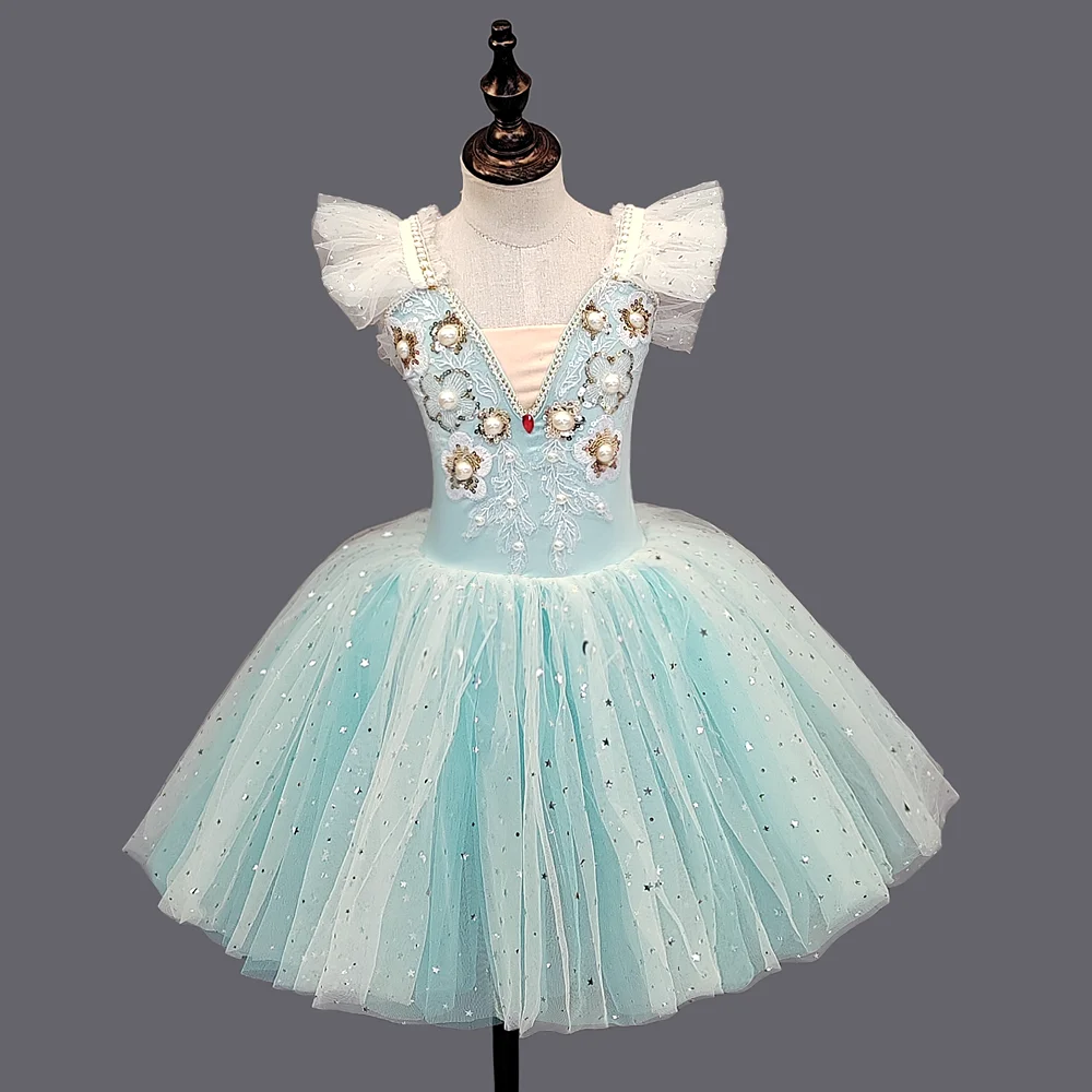 Girls' ballet dresses dance dresses children's sequin ballet dresses campus dance programs stage group performances ballet dancers' cos
