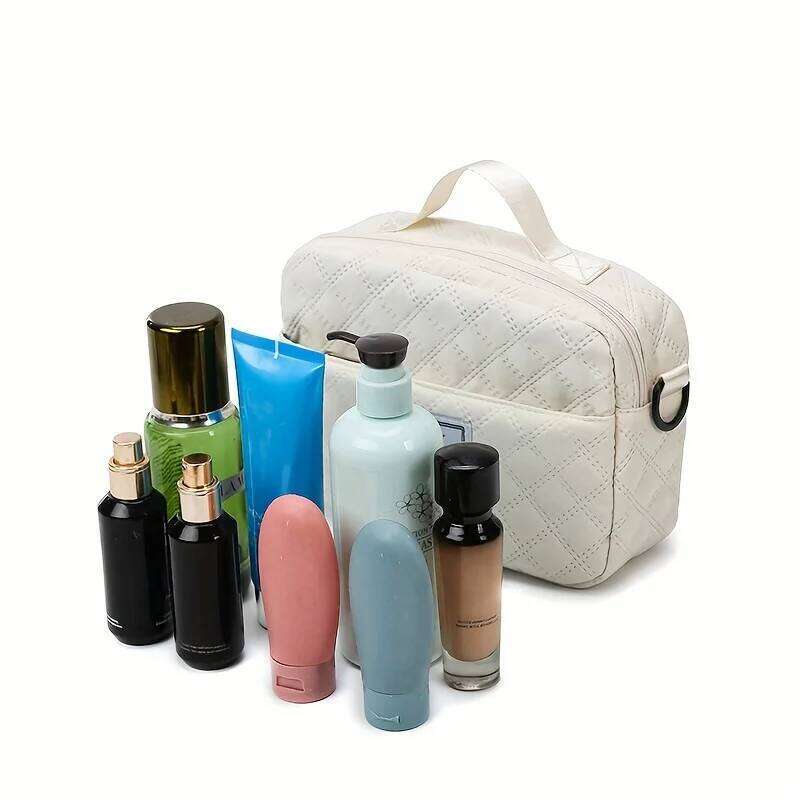 2Pcs Set Large Capacity Travel Duffle Bag Sports Fiess Gym Yoga Tote Weekender Overnight Makeup Bag For Women