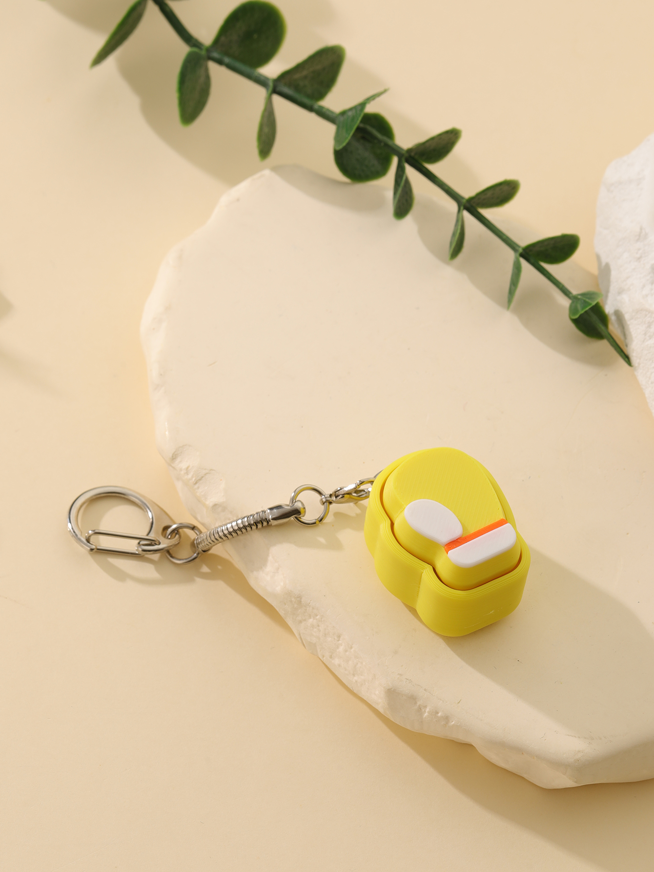 3D printed boxing glove keychain - Adult stress relief toy, with a portable anxiety relief gadget featuring a clickable keyboard design