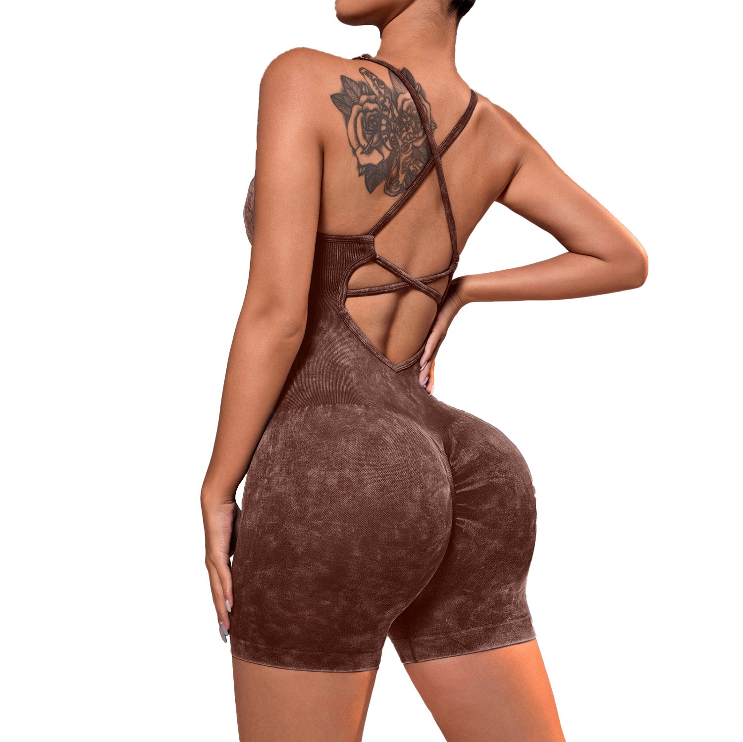 Women's High-Waist Seamless One-Piece Yoga Suit with Peach Butt Effect Womens Lifting Waistwear Sportswear
