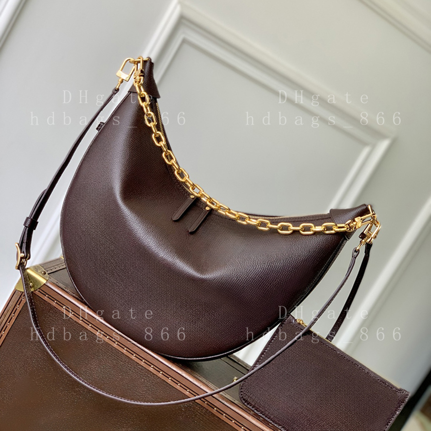 20A Top quality designer bag luxury hobo bag women half moon bag genuine leather shoulder bag 38cm with box LL06A2