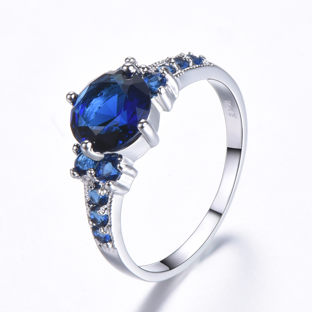 Ring Edged Diamond Stylish Simple Retro Jewelry