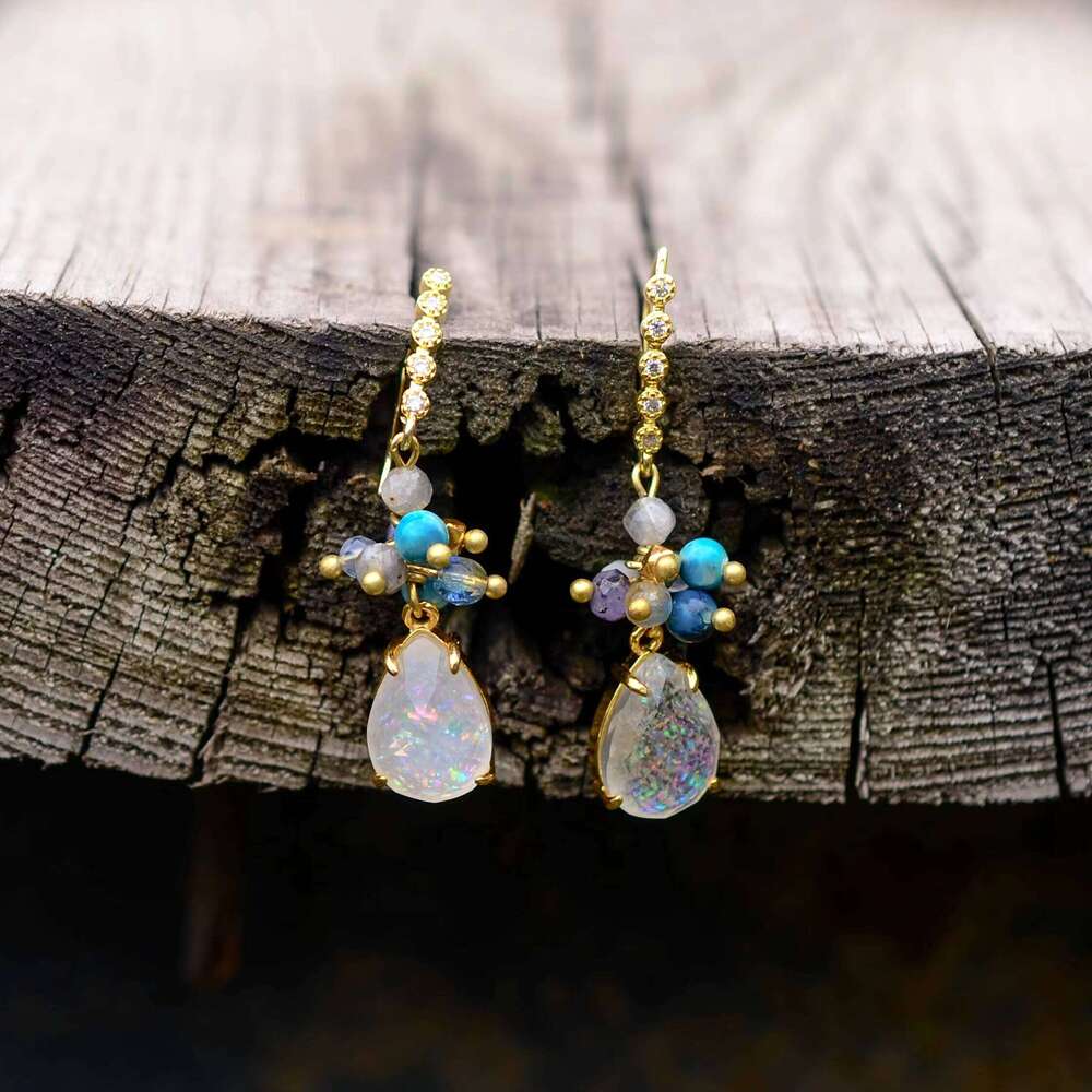 Bohemian Teardrop Opal High-end Premium Earrings Gift