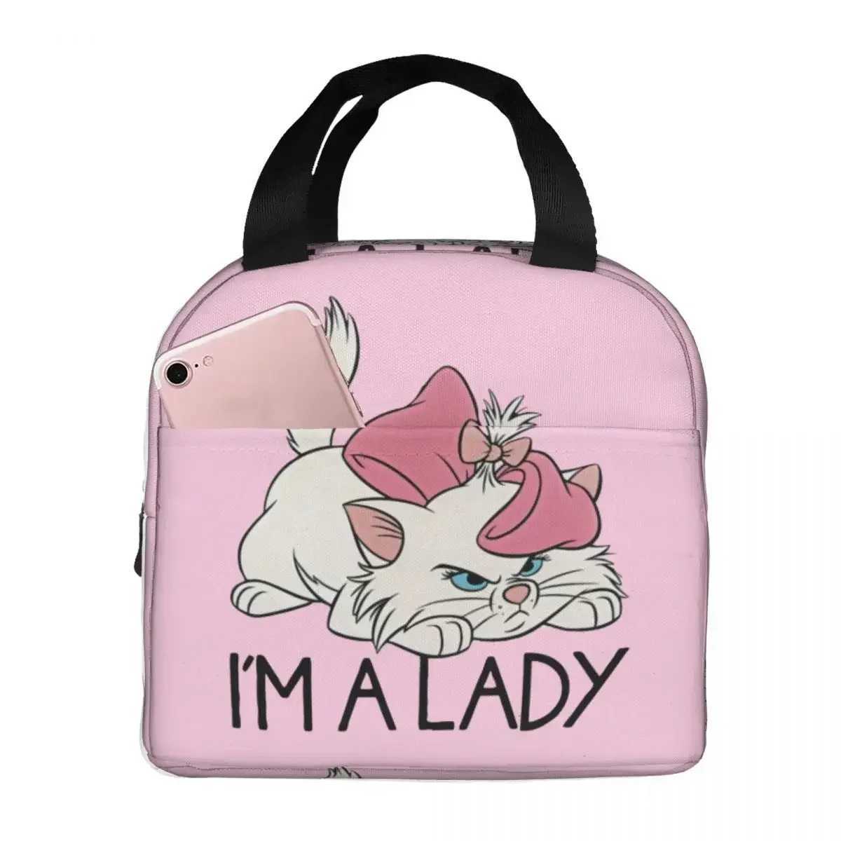 Im A Lady Marie Aristo s Cute s Insulated Lunch Bag Large Lunch Container Cooler Bag Tote Lunch Box Picnic Food Handbags
