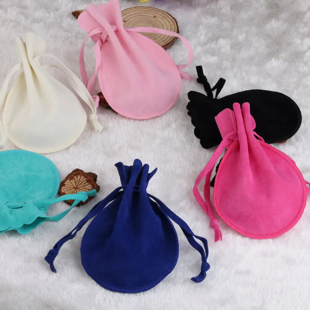 10/25/50pcs 7x9/9x12cm Gourd Velvet Gift Bags Dustproof Flannel Jewelry Packaging Bags Wedding Present Drawable Packing Bags 250702