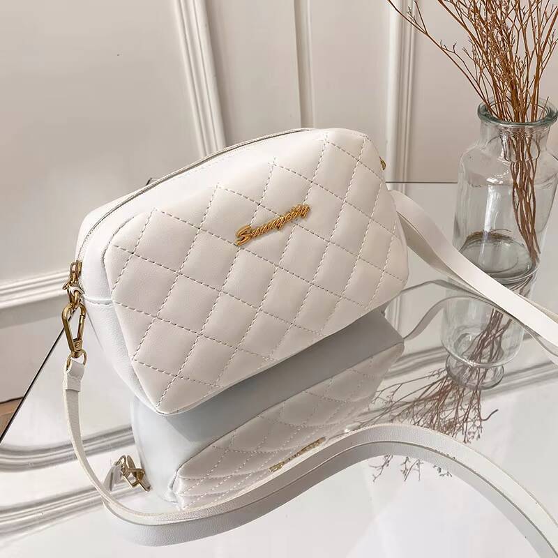 Small Messenger Bag For Women Trend Lingge Embroidery Camera Female Shoulder Bags Fashion Chain Ladies Crossbody Purse 2024 ddmynov