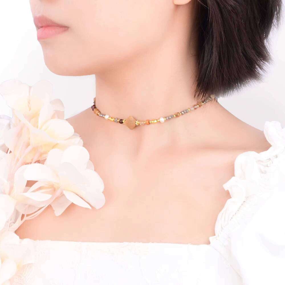 New Style Stone Clover High-end Beaded Chain Long and Short Phone Lanyard Accessories