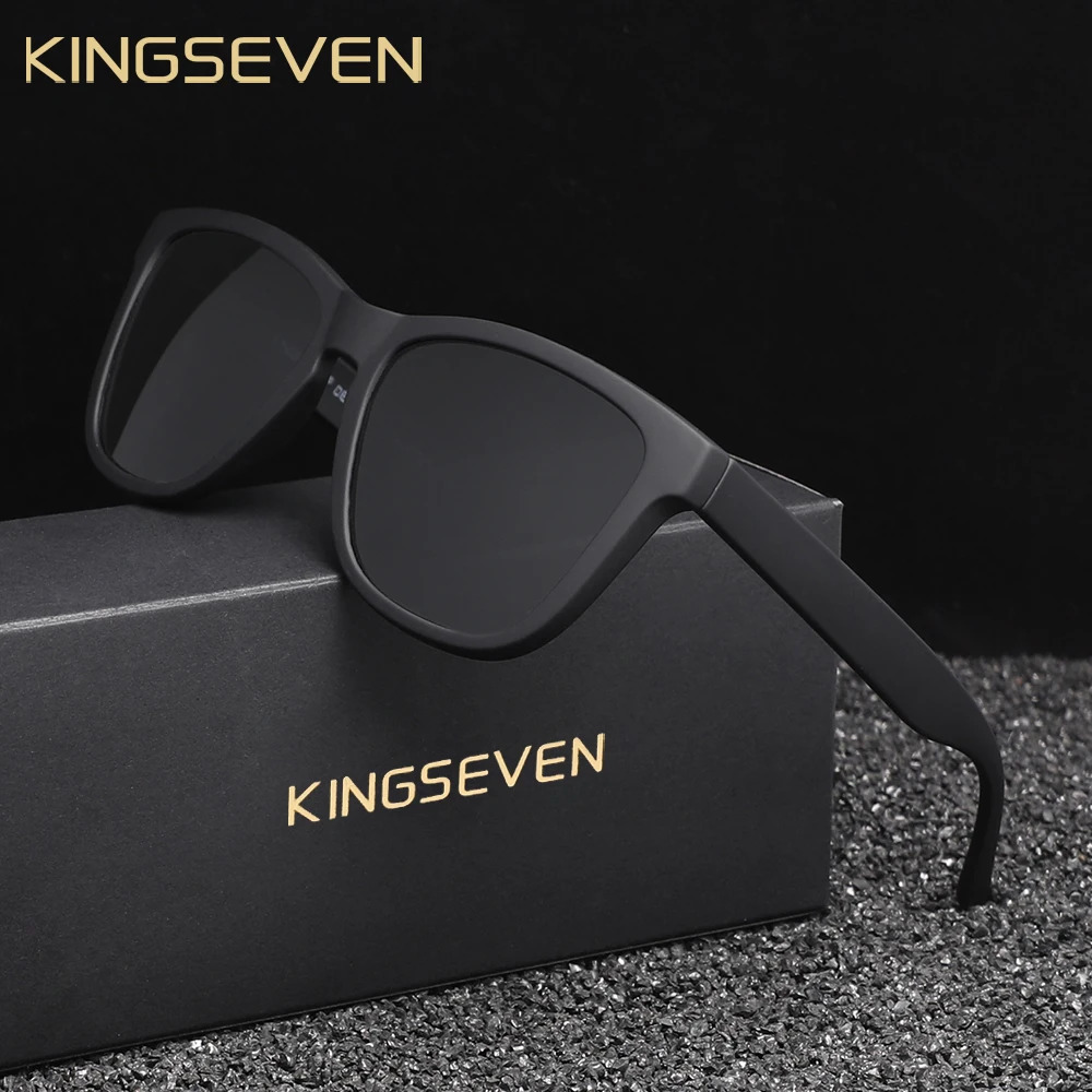 Kingseven Fashion Mens Sunglasses Polarized UV400 Sunscreen Glasses Ultralight TR90 Women Fishing Driving Glasses 250707